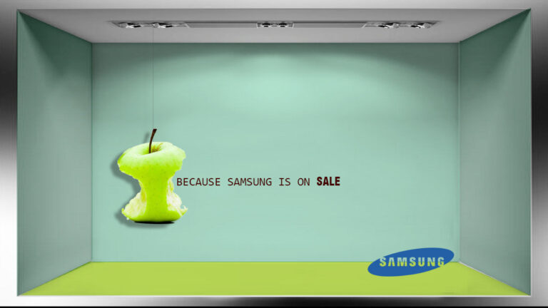 Theme: Shocking Window Display - Chosen Brand: Samsung